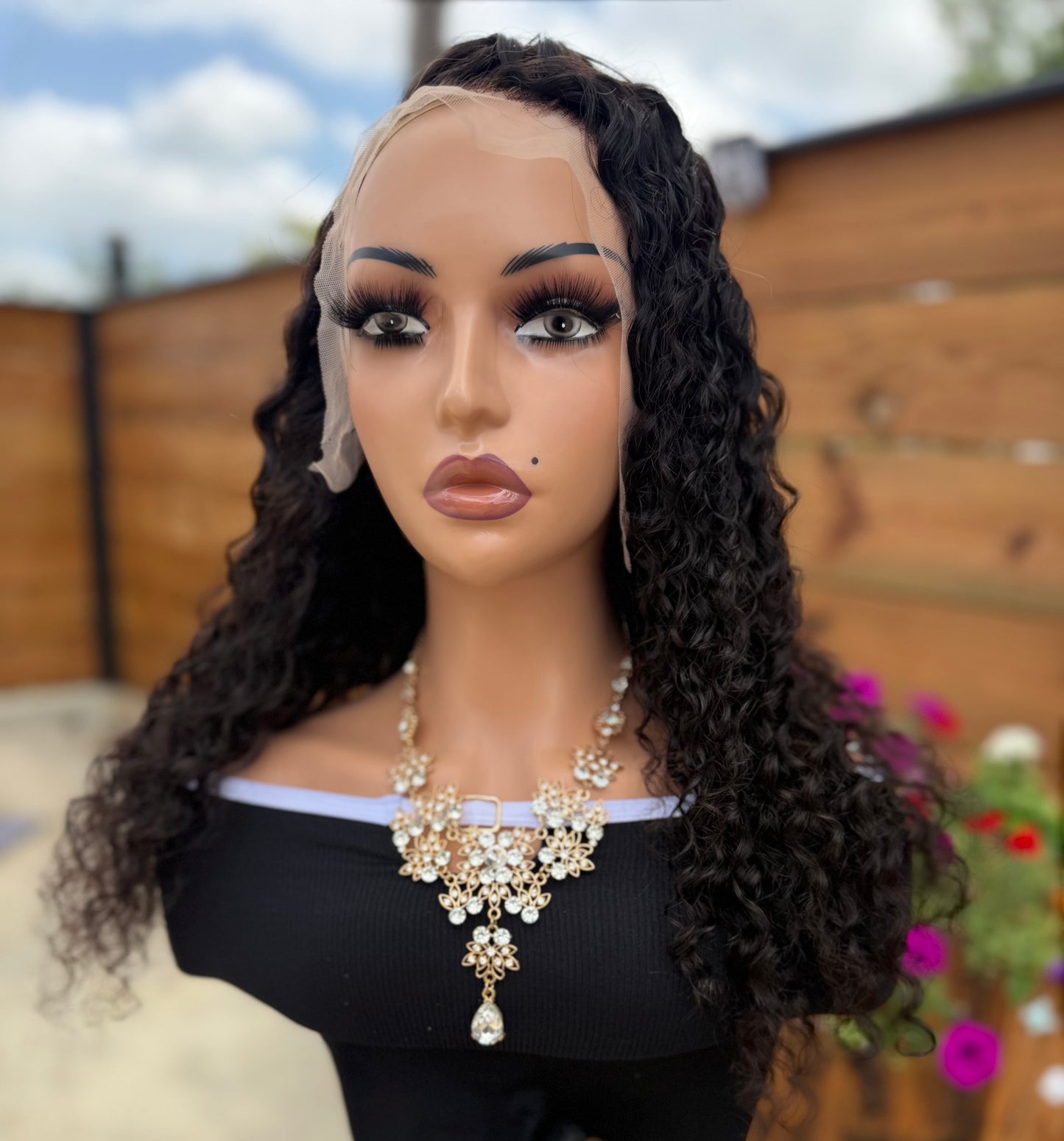 “Melissa” Deep Curly Frontal Unit