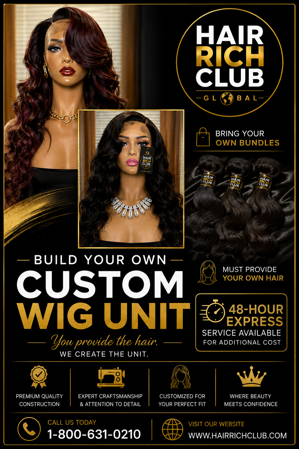 BYOB Wig Construction & customization